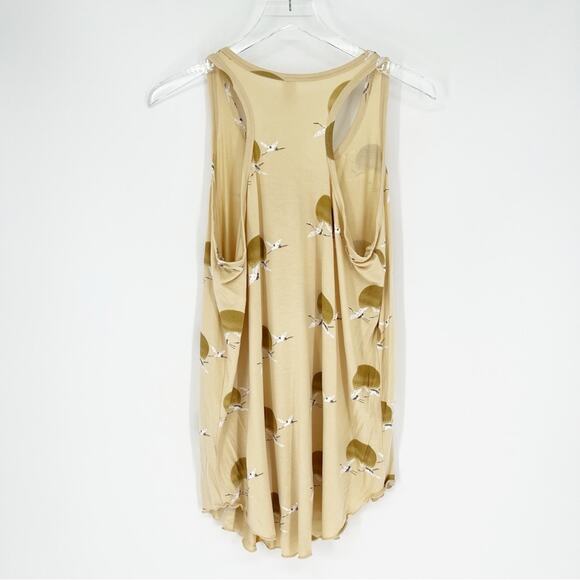 The Woods by Kate Quinn Seabirds Racerback Tank Top XXL Tan - Picture 2 of 5